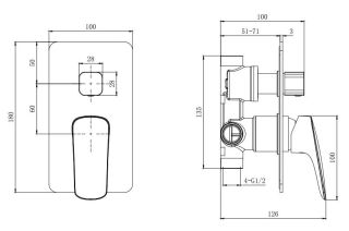 Душевой комплект Aquatek Вега AQ1074CR хром